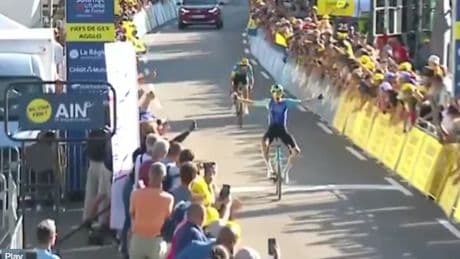 Nicolas Prodhomme neemt Visma-talent Cian Uijtdebroeks te grazen in Ronde van de Ain