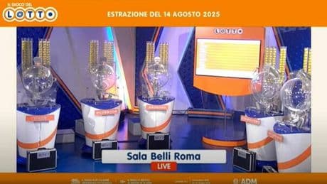 Estrazioni Lotto, Superenalotto e 10eLotto giovedì 14 agosto 2025: numeri vincenti, quote e montepremi