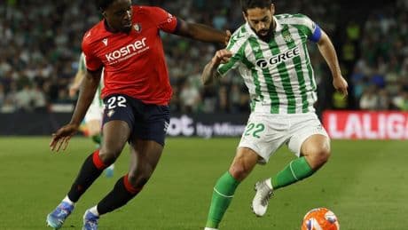 Betis y Osasuna ven frenadas sus aspiraciones