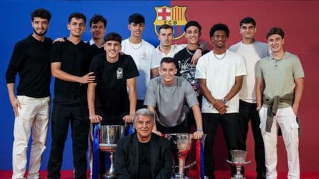 Las mejores imágenes de la cena de celebración del Barça