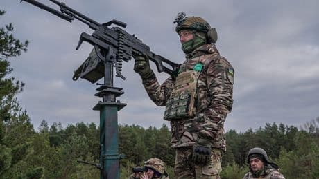 Russia's attack drones are flying higher and faster. A Ukrainian air defender says old machine guns aren't enough to kill them anymore.
