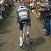 Shocking moment cyclist gets full bottle of water thrown in his face ahead of finish - and claims spectator tried to KILL him