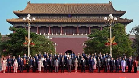 Militärparade in Peking: Ein Schweizer unter Autokraten