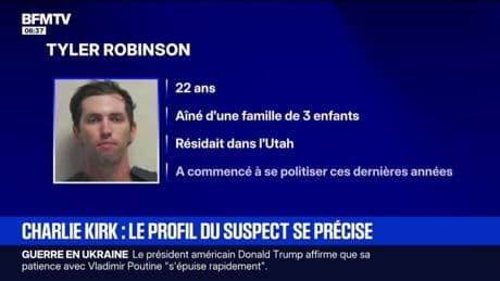 Qui est Tyler Robinson, le supposé meurtrier de Charlie Kirk ?