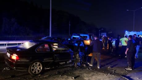 Beykoz'da zincirleme trafik kazası