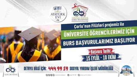 Burs başvuruları 15 Eylül ‘de başlıyor