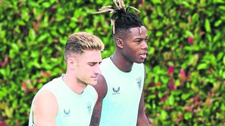 Nico Williams, ausente en la sesión a puerta abierta del Athletic