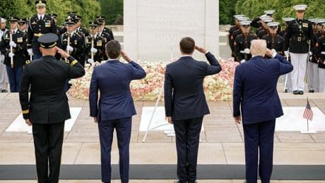 Trump can’t resist attack on Biden during Memorial Day speech honoring fallen heroes