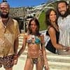 Andy Carroll looks completely smitten with bikini-clad girlfriend Lou Teasdale during Ibiza getaway as pair 'plan to marry after his divorce'