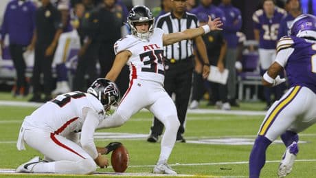 New Falcons kicker Parker Romo had no idea who his teammate was in viral TV interview