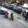 Awful moment cyclist on an e-bike mows down three-year-old girl