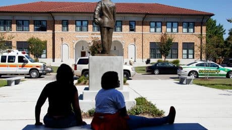 A Black student was found hanging from a tree. Police say there's no sign of foul play