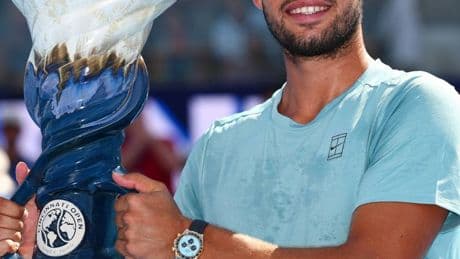 "Lo siento, Jannik": Alcaraz se convierte en campeón de Cincinnati como nunca quiso