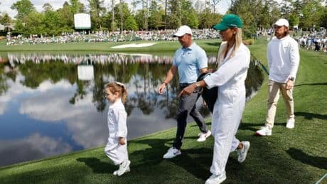 Watch: Rory McIlroy’s daughter Poppy upstages her dad by sinking incredible putt at the Masters