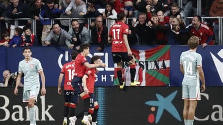 El Atlético cae ante un Osasuna que sigue soñando con Europa (2-0)