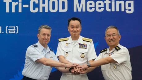 South Korea, US and Japan hold aerial drill in demonstration of strength against North Korea
