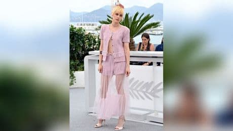 Kristen Stewart in Cannes: Pink und freizügig trotz Kleiderregel
