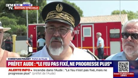 2.000 sapeurs-pompiers, 4 Canadair, 2 hélicoptères bombardiers d'eau: le préfet de l'Aude fait un point sur les moyens mobilisés pour lutter contre l'incendie