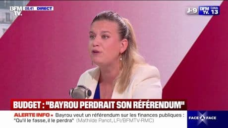 "Qu'il le fasse, il le perdra": Mathilde Panot (LFI) revient sur la volonté de François Bayrou de faire un référendum sur le budget 2026