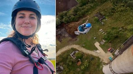 Mother falls 290ft to her death taking a selfie in front of her son on 45th birthday moments after successful bungee jump