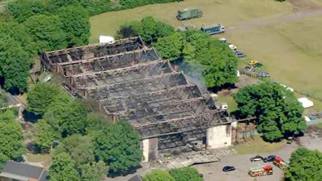 Firefighters and member of public killed in blaze at ex-RAF base named