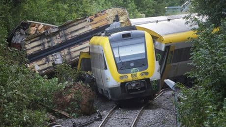 Train derailment that killed 3 in Germany apparently was caused by landslide