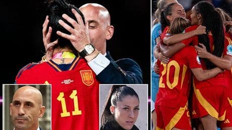 England's opponents STILL desperate to escape World Cup kiss-gate drama: 'Stained' Spain want to win Euros final to relive the moment sleazy FA chief Luis Rubiales 'stole' from them