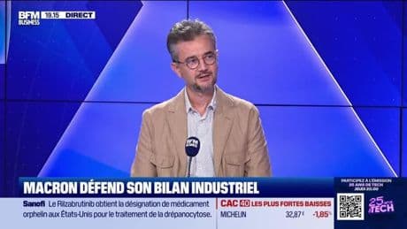 Macron défend son bilan industriel - 03/06