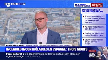 Incendie en Espagne: "Ma première pensée est pour les victimes", déclare Pedro Iniesta Ruiz (représentant en France du PSOE)