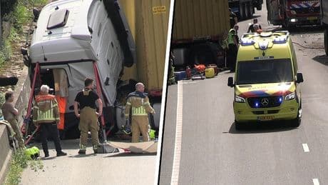 Heftig ongeluk op A73: rijstroken afgesloten