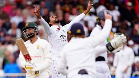 Shoaib Bashir stars for England in perfect start to Test summer against Zimbabwe