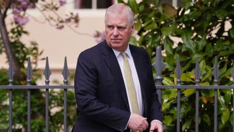 Prince Andrew joins King and Queen at Easter Sunday church service