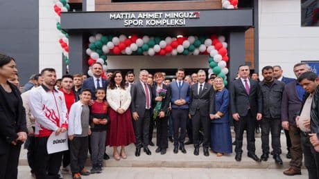 Pendik'te Mattia Ahmet Minguzzi Spor Kompleksi, Minguzzi ailesinin katılımıyla açıldı