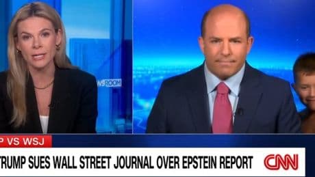 Moment CNN contributor’s young son crashes tense Epstein discussion live on-air