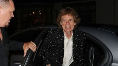 Mick Jagger parties with Jerry Hall and Ronnie Wood at huge A-List birthday bash