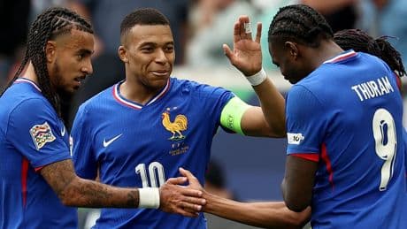Kylian Mbappe scores landmark goal as France finish third in Nations League