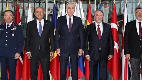 TBMM Başkanı Numan Kurtulmuş, Türkiye'nin NATO Daimi Temsilciliğini ziyaret etti