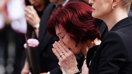 Sharon Osbourne emotional as family look at Ozzy Osbourne tributes in Birmingham