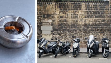 Aschenbecher zum Parken: Briten zeigen clevere Idee für Zweiräder