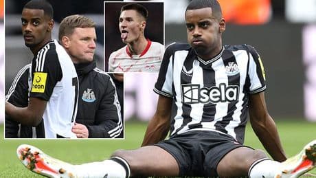 Alexander Isak's hopes of Liverpool move take a hit with Man United leading race for potential Newcastle replacement Benjamin Sesko