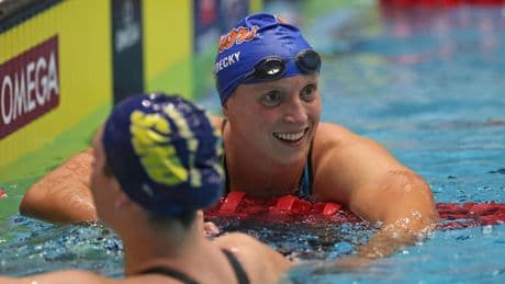 U.S. Nationals: Katie Ledecky Swims Third-Fastest Time Ever In 800 Free