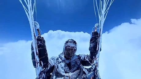 Viral video of Chinese paraglider likely includes faked AI footage