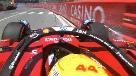 Lewis Hamilton risks missing Monaco GP qualifying after slamming into wall