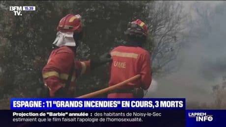 Espagne: trois morts dans les 11 "grands incendies" encore actifs