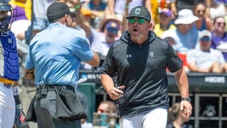 Coastal Carolina coach calls out umps after College World Series ejection: ‘Grown man shooed me’