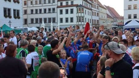Deutsche Feuerwehr-Meisterschaft in Torgau: Erste Strophe des Deutschlandlieds abgespielt – wie konnte das passieren?