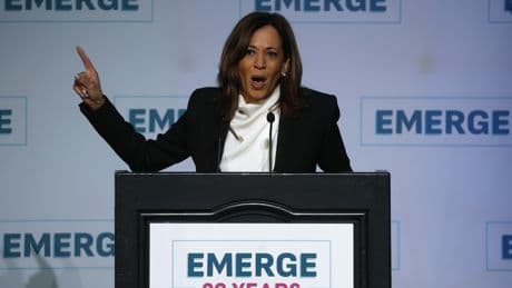 Kamala Harris slams Trump tariffs in her first major speech since he took office