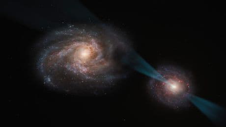 Sensation der Superlative - Zwei Galaxien im Krieg der Sterne