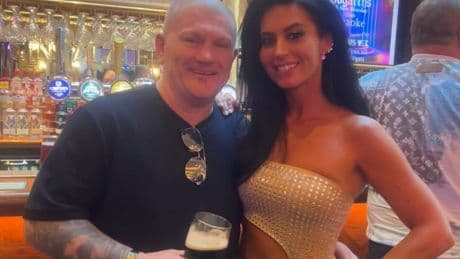 Ricky Hatton shows off dramatic new look as boxing legend poses with stunning Sky Sports walk-on girl