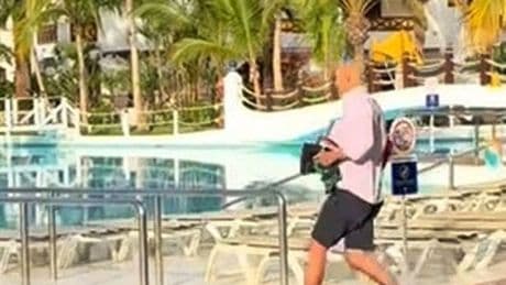 Holidaymaker's insane sprint to poolside to claim seven sunloungers with towels